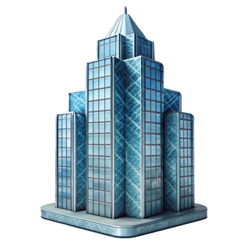 beautiful contemporary Glass Skyscraper Detail Abstract Pattern Cutout 4K png