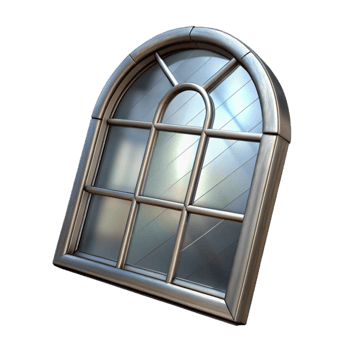 dramatic traditional Glass Window Pane Reflection Isolated Element authentic png