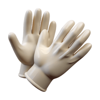 extraordinary artistic Gloves Latex White Sterile Medical Isolated Element premium png