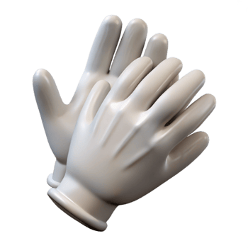 wonderful modern Gloves Latex White Sterile Medical Isolated Element original png