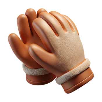 stunning rustic Gloves Warm Lining Transparent Background Cutout high resolution png
