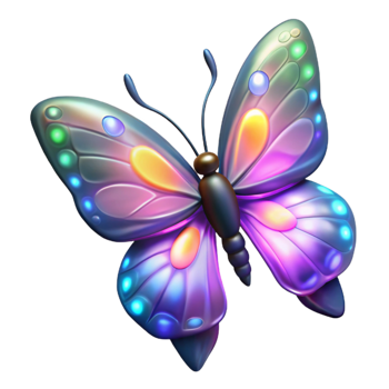 extraordinary traditional Glowing Butterfly Transparent Background exclusive png