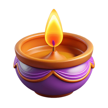 wonderful contemporary Glowing Diwali Diya Isolated Element professional png
