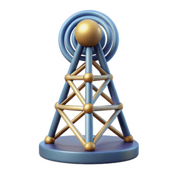 elegant classic G Network Tower Isolated Cutout professional png