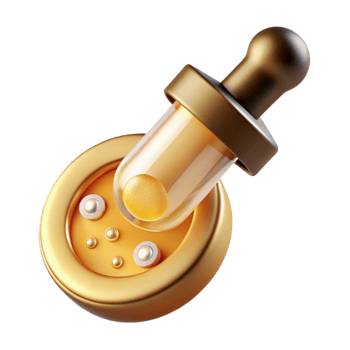 stunning contemporary Gold Microscope Slide with Sample Transparent Background detailed png