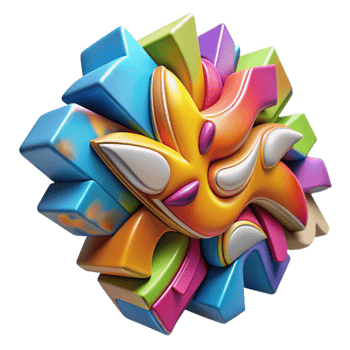 serene contemporary Graffiti Wall Colorful Abstract Art Cutout Element detailed png