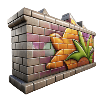 extraordinary traditional Graffiti Wall Urban Art Cutout genuine png