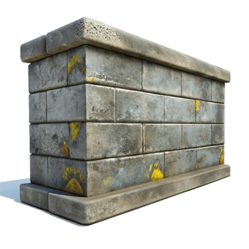extraordinary contemporary Gray Concrete Wall with Graffiti Art Isolated genuine png