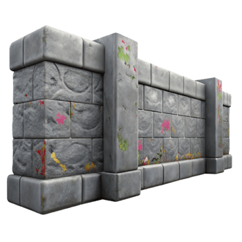 stunning artistic Gray Concrete Wall with Graffiti Art Isolated authentic png