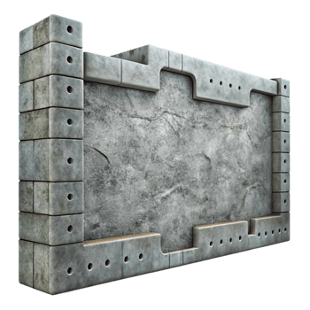 wonderful modern Gray Concrete Wall with Graffiti Art Isolated exclusive png