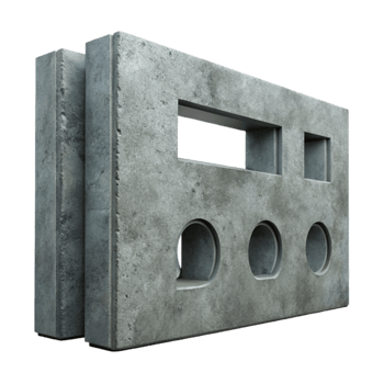 elegant artistic Gray Concrete Wall with Graffiti Art Isolated high resolution png