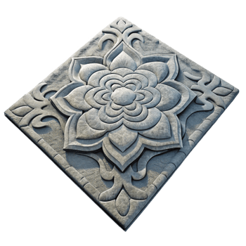 elegant abstract Gray Rug with Abstract Pattern Cutout professional png