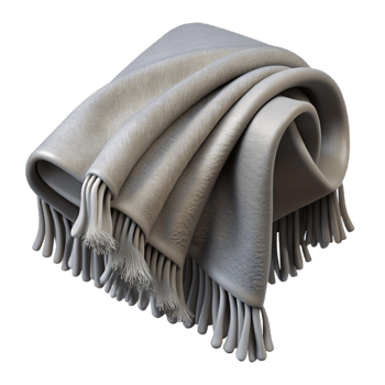 beautiful minimalist Gray Throw Blanket with Fringe Detail Transparent exclusive png