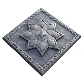 elegant abstract Gray Wool Rug with Geometric Pattern Isolated Element high quality png