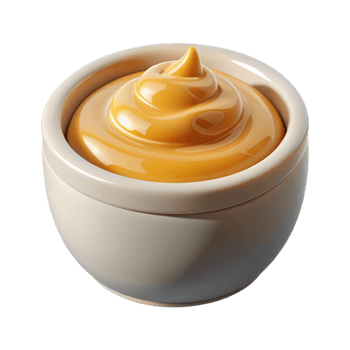 elegant rustic Greek Yogurt with Honey Isolated premium png
