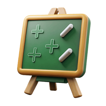 extraordinary artistic Green Chalkboard with Math Equations Cutout detailed png