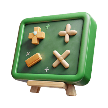 beautiful artistic Green Chalkboard with Math Equations Cutout high quality png