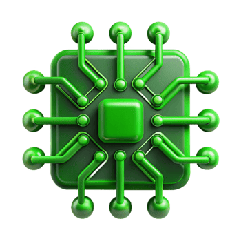 impressive classic Green Circuit Lines on Dark Background Cutout original png