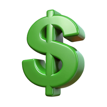impressive artistic Green Dollar Sign Icon for Financial Success in Marketing Cutout exclusive png