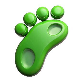 stunning creative Green Footprint Icon Outline Style Isolated Cutout premium png