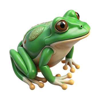 serene rustic Green Frog Dissection Biology Study Cutout 4K png