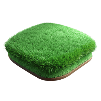 dramatic abstract Green Grass Field Transparent Background high quality png