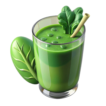 impressive minimalist Green Juice Glass Fresh Spinach Kale Blend Cutout exclusive png