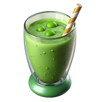 elegant creative Green Smoothie in a Glass Cutout original png