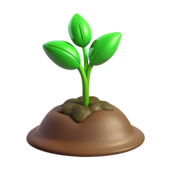 extraordinary rustic Green Sprout Emerging From Soil Cutout high resolution png
