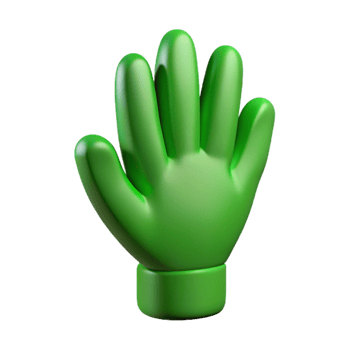 impressive artistic Green Thumb Symbol Green Hand Isolated high quality png