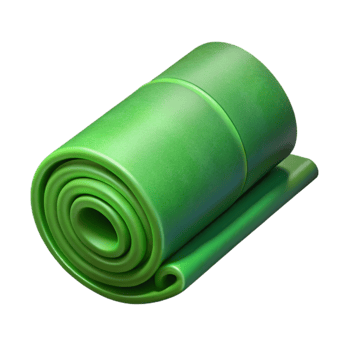 wonderful creative Green Yoga Mat Roll Cutout on Transparent Background genuine png