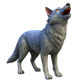 extraordinary classic Grey Wolf Howling Cutout Isolated exclusive png