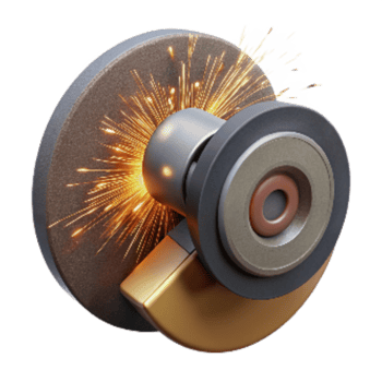 extraordinary modern Grinding Wheel Sparks Flying Transparent Background detailed png