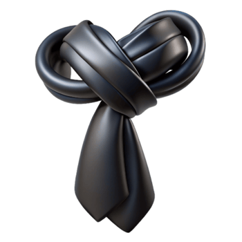 extraordinary abstract Groom Tie Black Silk Knotted Isolated premium png