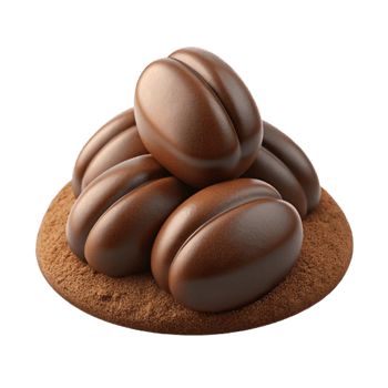 extraordinary abstract Ground Coffee Pile Isolated Element authentic png