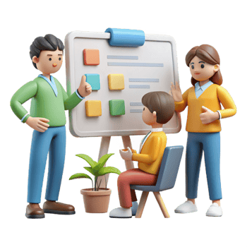 stunning traditional Group Discussion Around a Whiteboard Transparent high resolution png