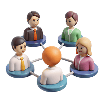 impressive classic Group of Attendees at a Networking Event Transparent high quality png