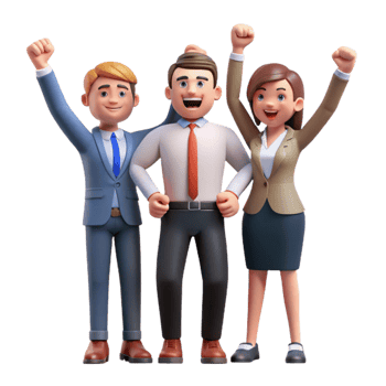 beautiful vintage Group of Business People in Meeting Cutout Element professional png