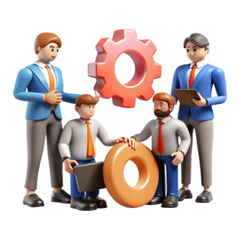 wonderful minimalist Group of Business People in Meeting Cutout Element high quality png