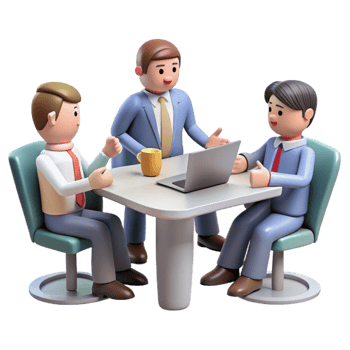 impressive contemporary Group of Business People in Meeting Cutout Element 4K png
