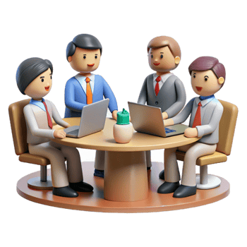 extraordinary modern Group of Business People in Meeting Cutout Element professional png