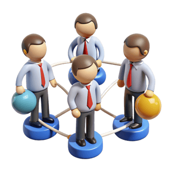 stunning vintage Group of Business People in Meeting Cutout Element authentic png