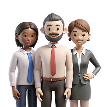wonderful minimalist Group of Diverse Business People Meeting Transparent Background authentic png