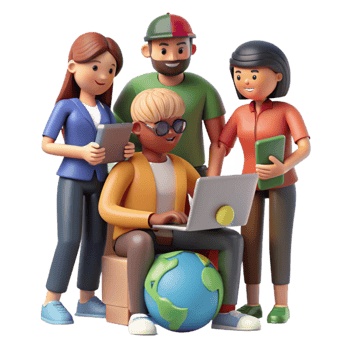 serene classic Group of Diverse People Working Together Cutout genuine png