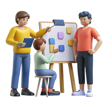 wonderful minimalist Group of People Brainstorming Silhouette Isolated authentic png