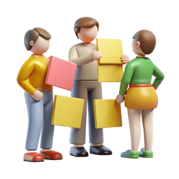 vibrant contemporary Group of People Brainstorming Silhouette Isolated high resolution png