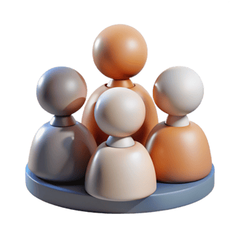 wonderful abstract Group of People Collaborating Silhouette Isolated detailed png