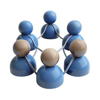 wonderful abstract Group of People Networking Silhouette Isolated high resolution png