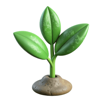 stunning vintage Growing Plant Side View Cutout Transparent Background high quality png