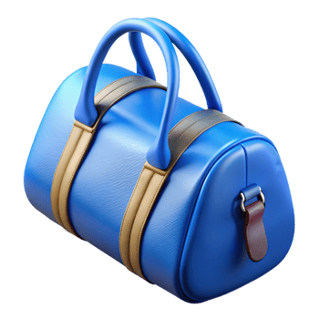 extraordinary artistic Gym Bag Blue Zippers Transparent Cutout original png